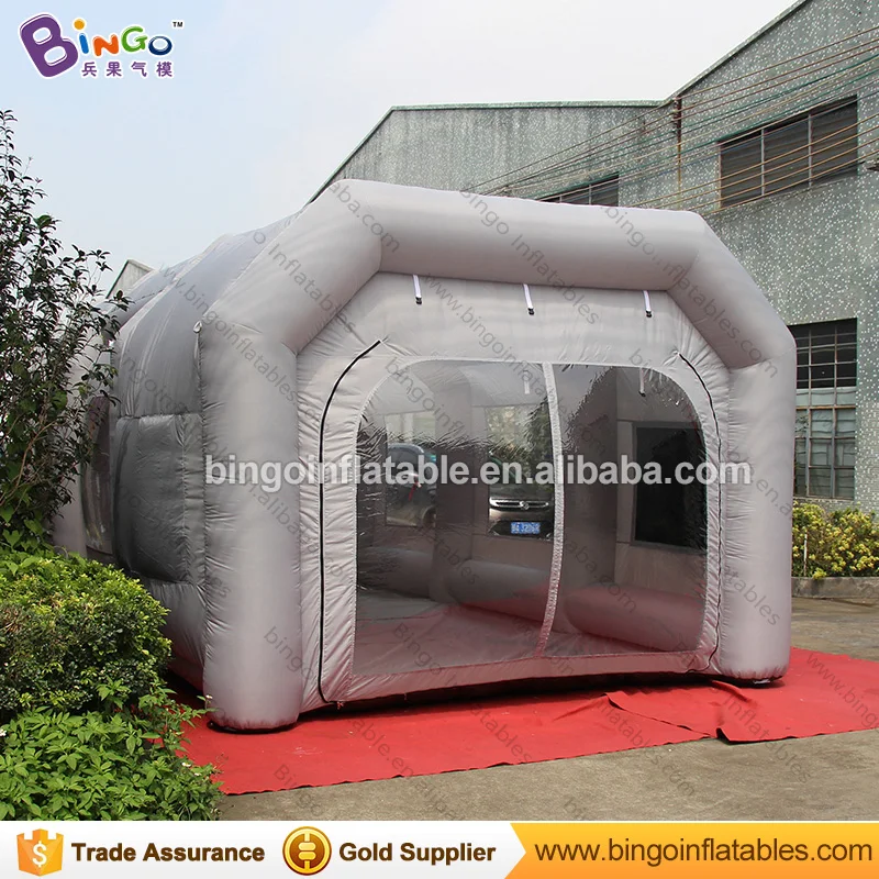

26.2ft x 13.1ft x 9.8ft Inflatable Furniture Spray Booth , Air Blown Spray Booth Tent , Prep Station Spray Booth Toy Tent