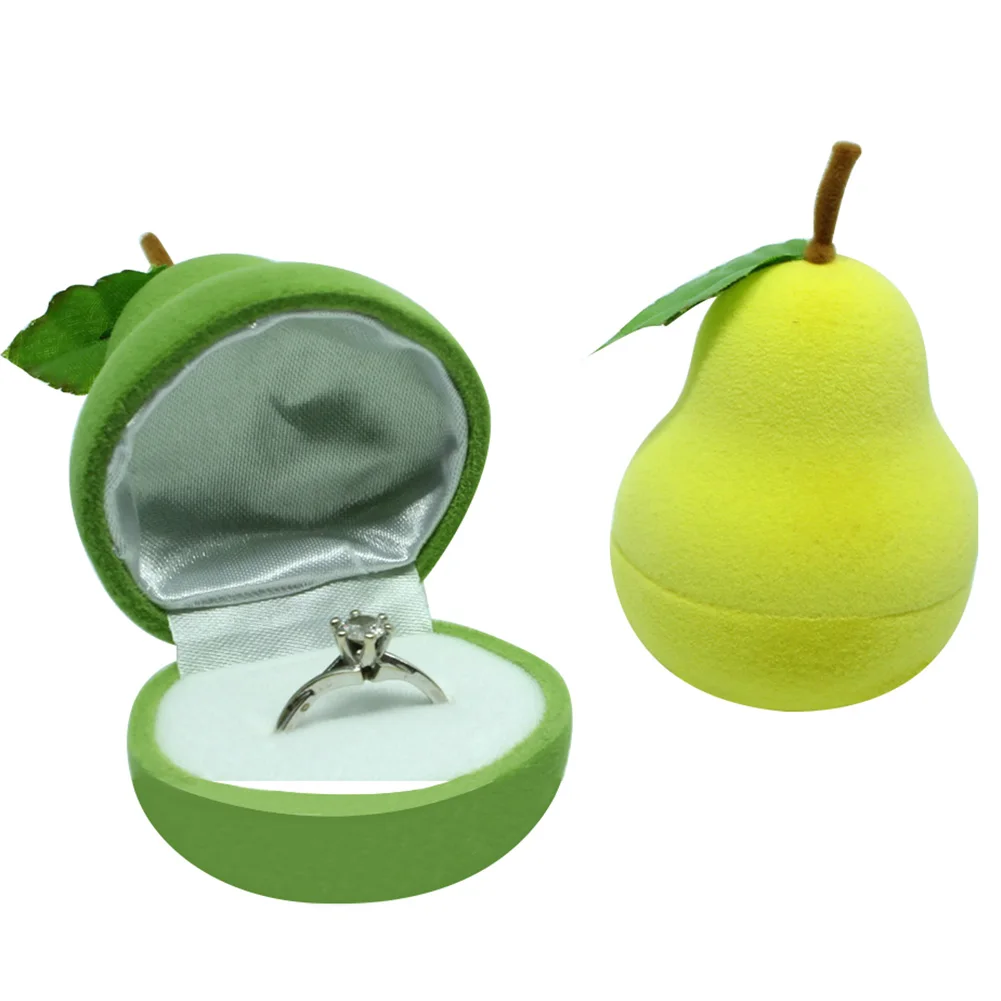 

Fruit Design Jewelry Gift Boxes Bag Portable Necklace Bracelet Earrings Ring Set Box