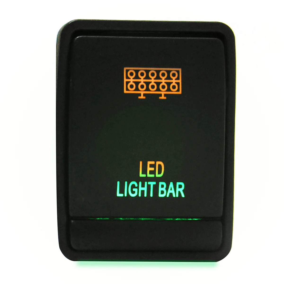 Пластиковый 12 В кнопочный переключатель светодиодный светильник для вождения панель включения выключения тумблер для Nissan Navara NP300 Pathfinder X-Trail - Цвет: LED Light Bar