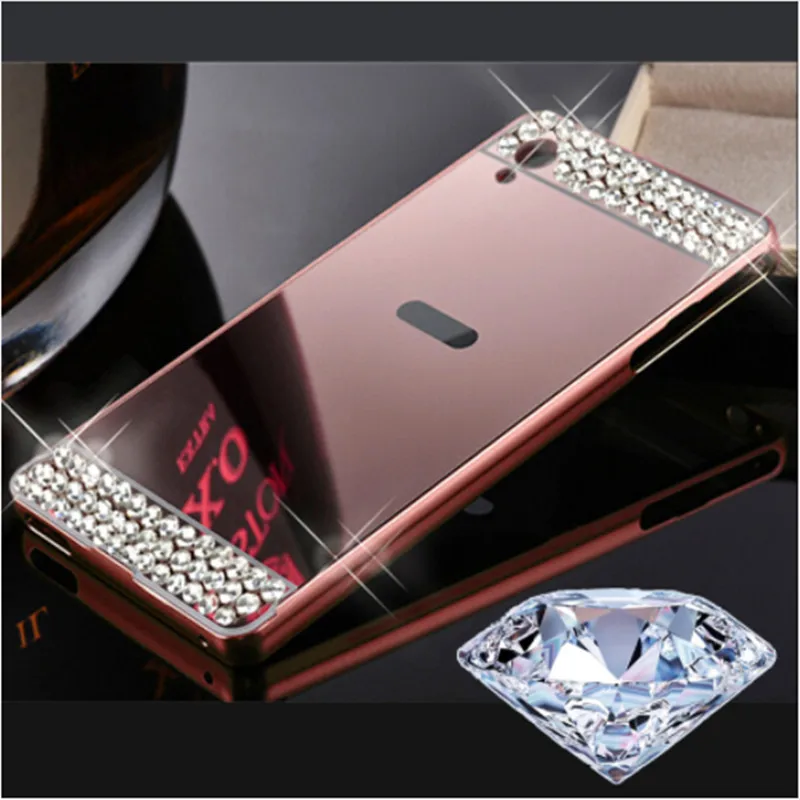 

Diamond Mirror Metal Crystal Rhinestone Phone Case For Lenovo K6 Note K5 Plus K3 K4 Note ZUK Z2 S90 P2 P70 K900 S850 Z90 A6000