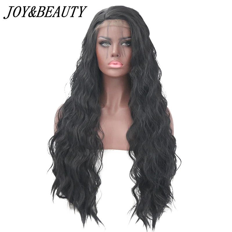 JOY & BEAUTY парик из синтетического кружева спереди 22 28 дюймов длинные черные