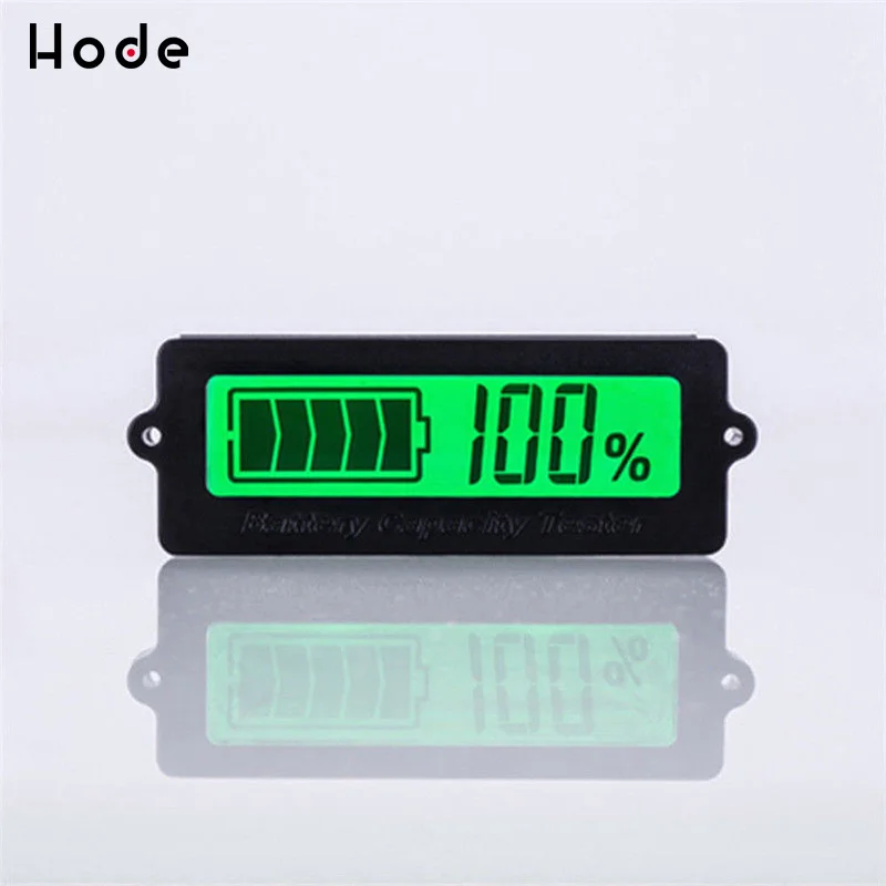 

LY6W 12V Lead-acid Lithium Blue LCD Voltmeter Meter Battery Capacity Tester Indicator Monitor Analyzer