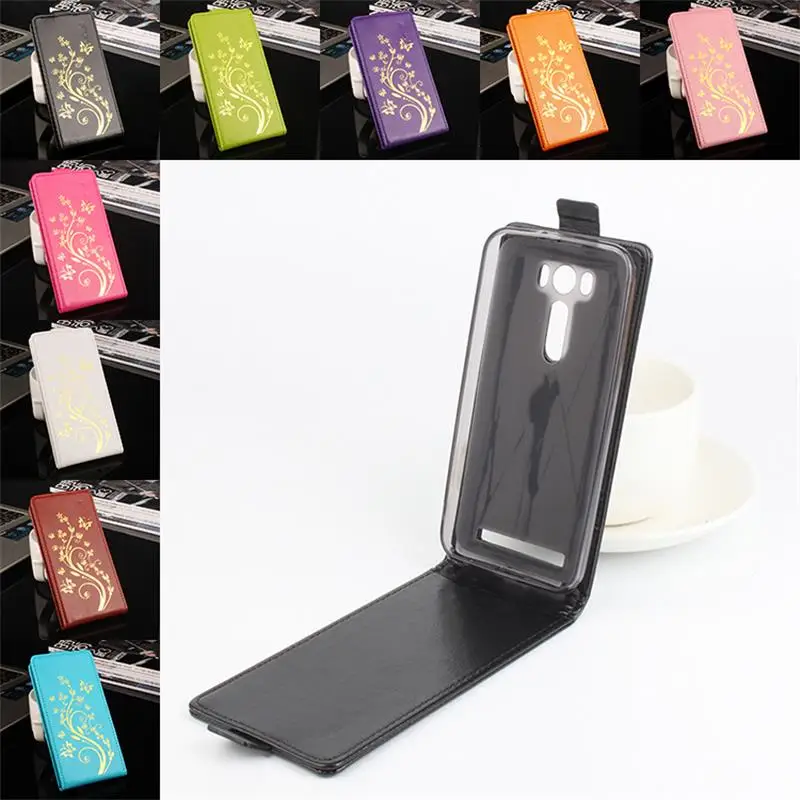 9 colors flip leather cover case for Asus Zenfone 2 Laser ZE500KL 5.0 inch luxury magnetic protective shell |