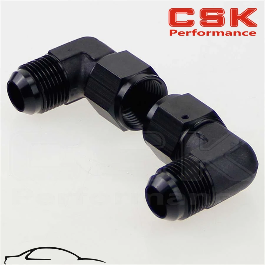 

2PCS Male -10 AN To 10 AN Female 90 Degree Swivel Coupler Union Adapter Fitting