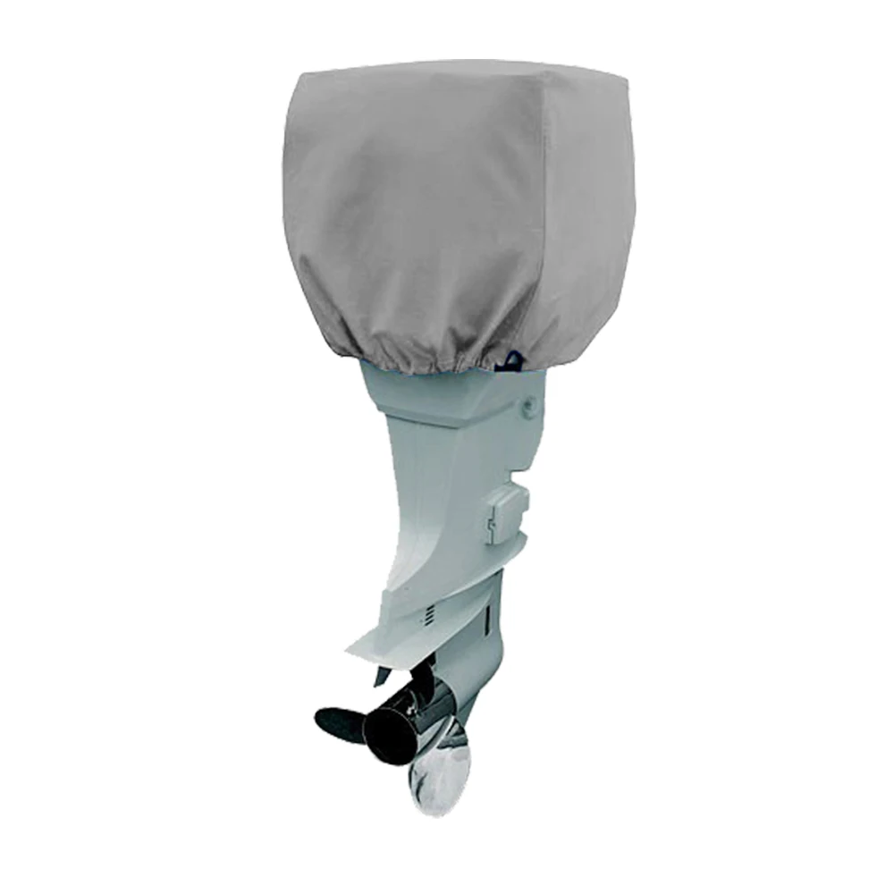 

600D PU Coated,Heavy Duty ,Half Outboard Motor Boat Cover Fits Motors 200 HP, MC-04