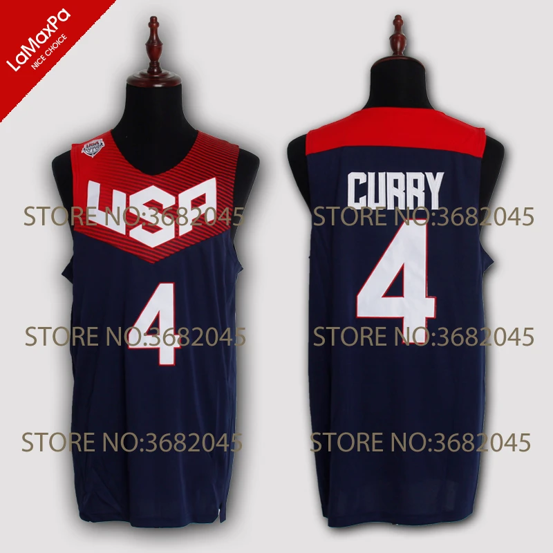 

Throwback Stephen Curry 4# James Harden 13# Carmelo Anthony 15# Team 2008 and 2014 Commemorative Stitched USA Basketball Jersey