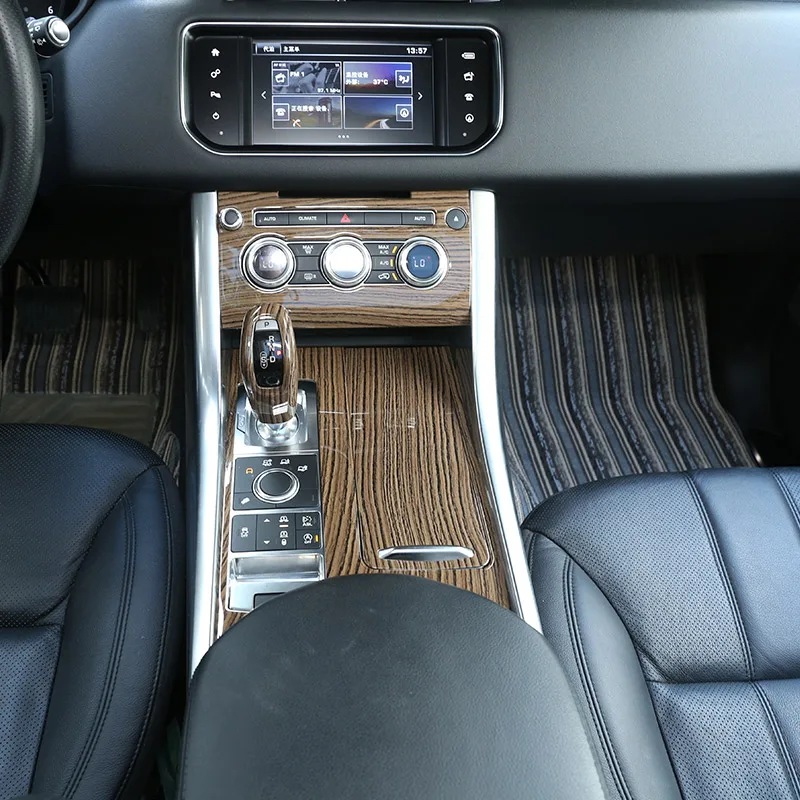 

Sands Wood Grain For Land rover Range Rover Sport 2014-2017 ABS Plastic Center Console Panel Cover Trim Parts