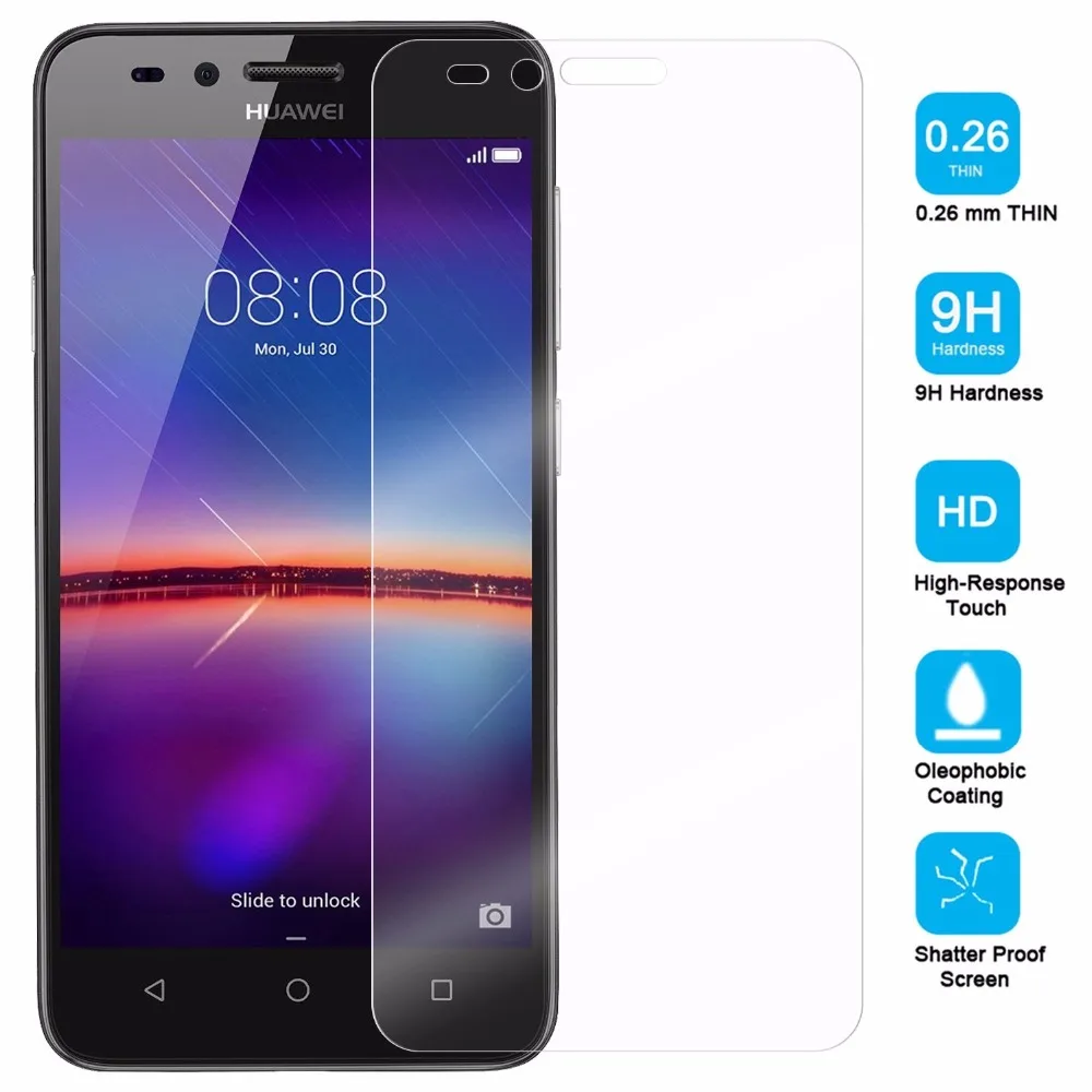 

9H 0.26mm Premium Tempered Glass For Huawei Y3 II Y3 2 Y3II LUA-U22 LUA-L21 Screen Protector Protective Film Anti-Scratch Sklo