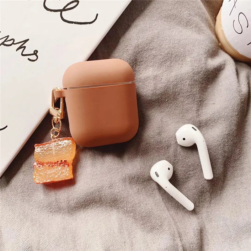 Мягкий силиконовый чехол для AirPods, милый мультяшный защитный чехол для Apple, беспроводная коробка для хранения наушников, аксессуары для гарнитуры, чехол