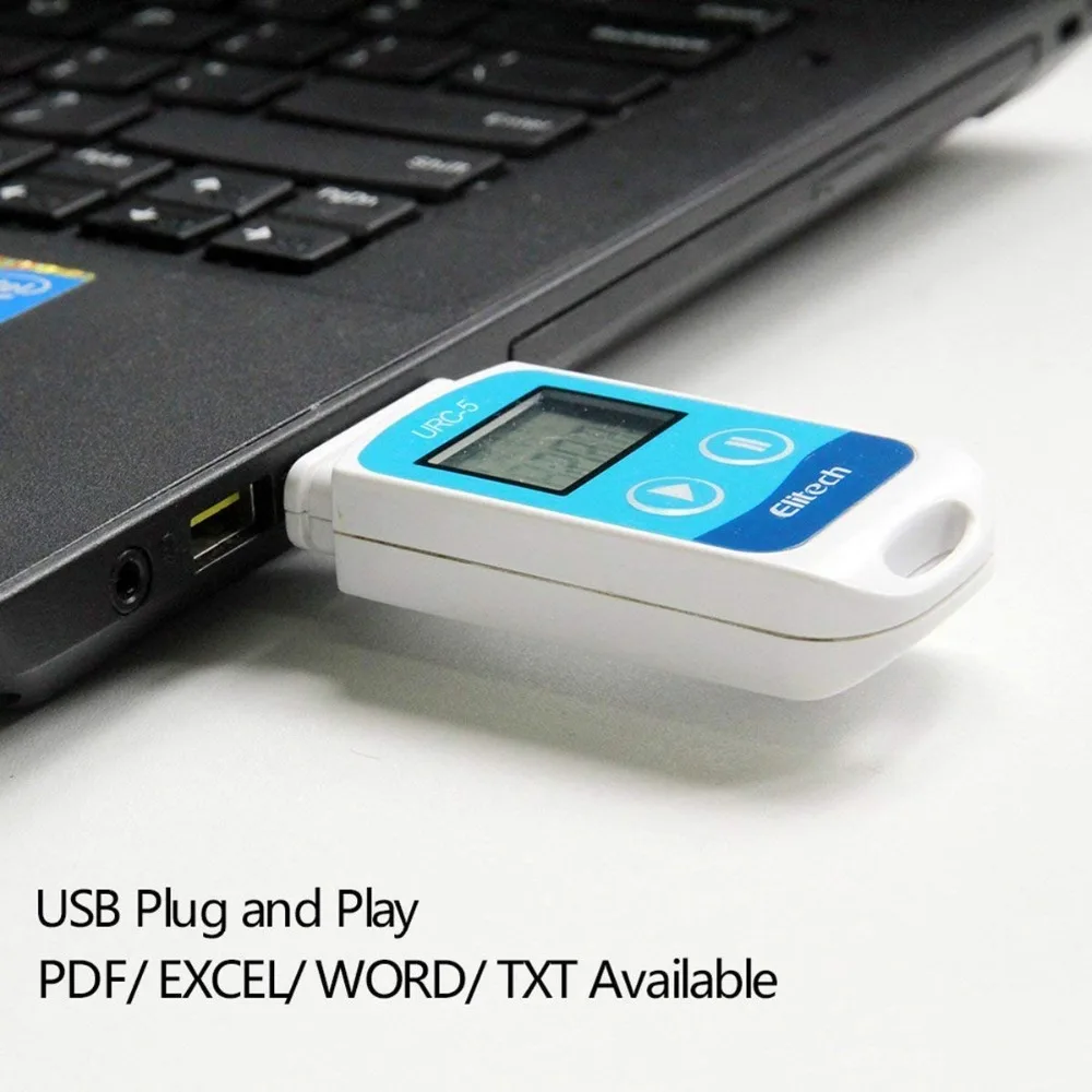 Регистратор данных температуры многоразовый USB датчик 32000 точек программное