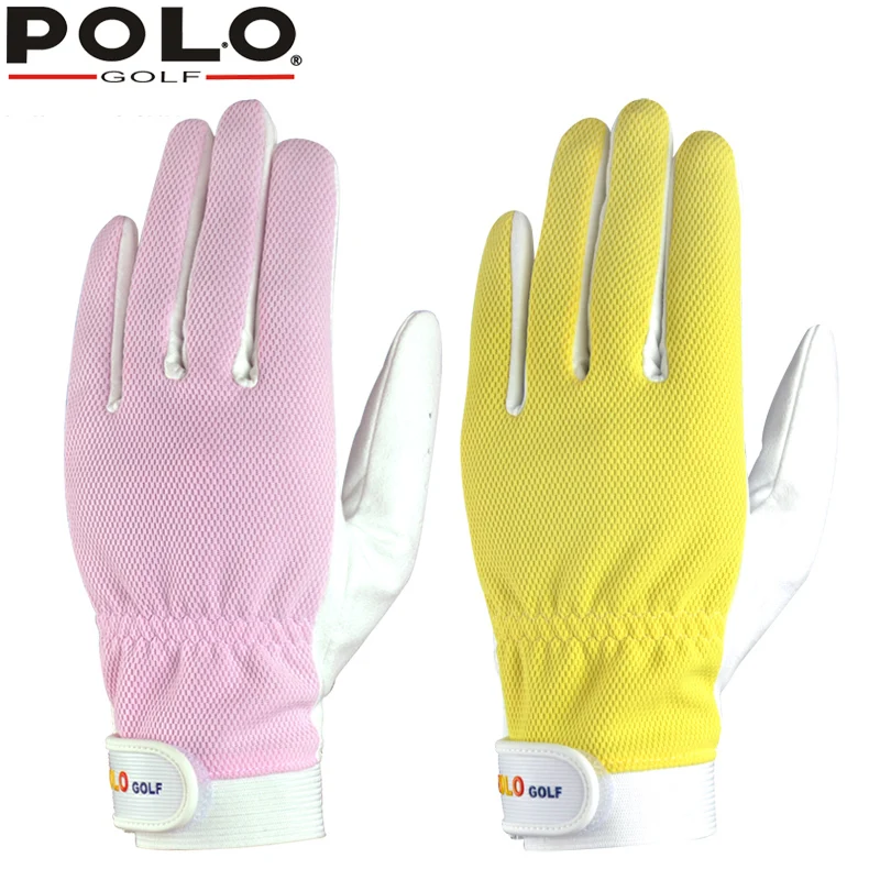 Поло женские перчатки для гольфа женские спортивные дышащие сетчатые перчатки для гольфа противоскользящие износостойкие перчатки для гольфа