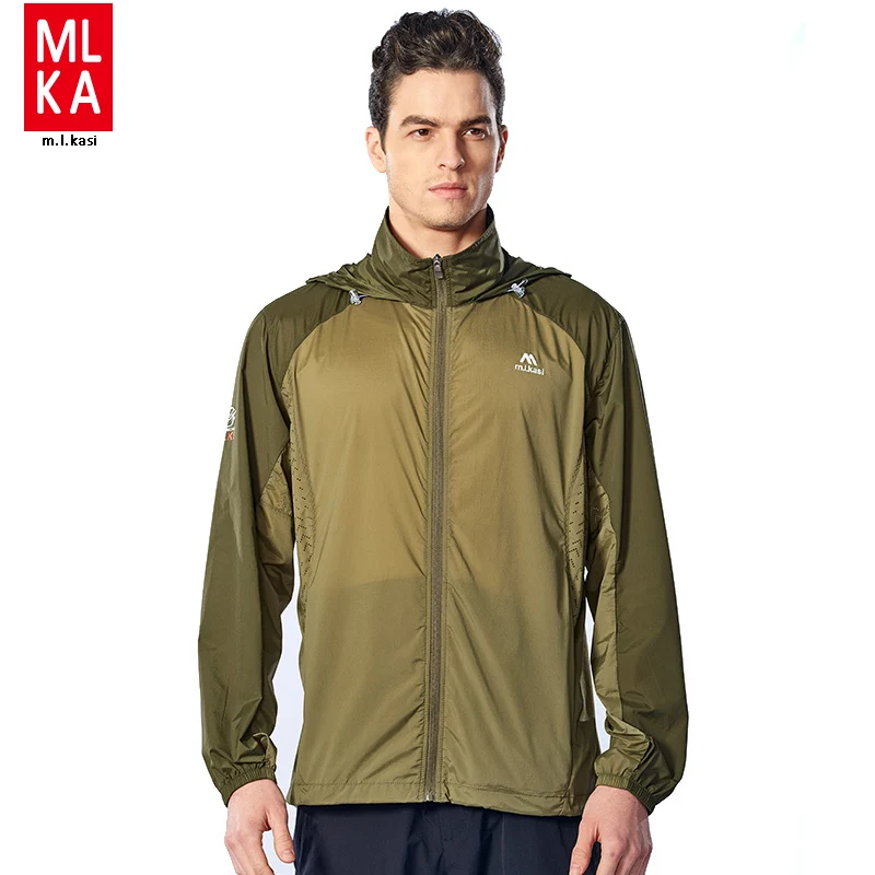 Men's Outdoor Hiking Waterproof Jacket Running Fast Drying