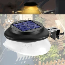 2/4 шт. светодиодный настенный светильник свет датчик солнечной лампы Водонепроницаемый светодиодный Солнечный свет энергосберегающие открытый сад лампа