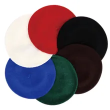 1 шт. шляпа леди весна зима художника Стиль Мода для женщин шерсть Винтаж сплошной цвет Женский капот теплая прогулочная Кепка