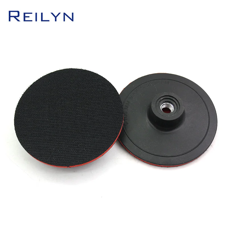 Reilyn Abrasives Suction Cup 4 Inch Steel Paper Grinding Disc Sanding Pad High Quality Wear Resistance Suction Cup Tray