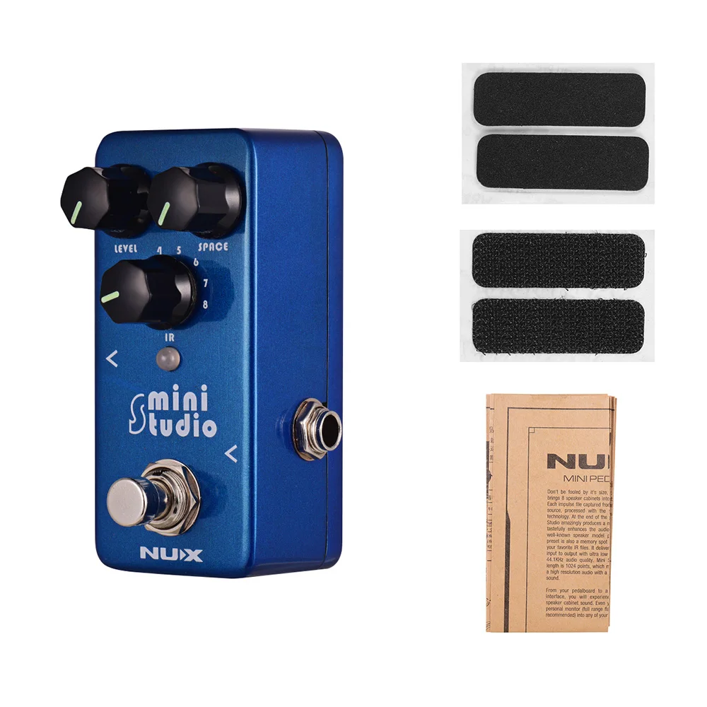 

NUX NSS-3 Mini Studio Speaker Cabinet Simulator Effect Pedal Impulse Response IR Loader Built-in 8 Speaker Cabinet Models