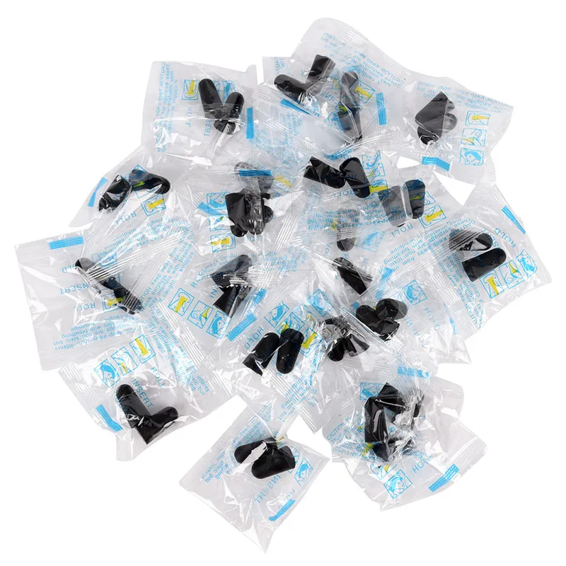 

20Pairs Soft Polyurethane Ear Plugs Tapered Travel Sleep Noise Prevention Earplugs Noise Reduction For Travel Sleeping 2colors
