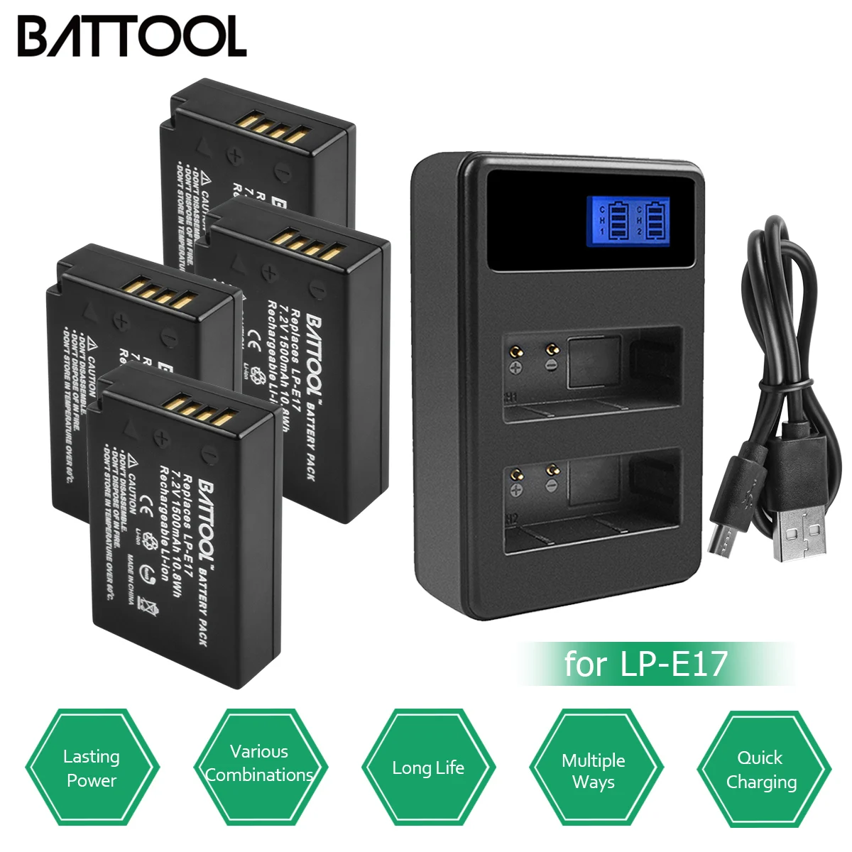 4X LP-E17 LP E17 LPE17 Перезаряжаемые Батарея+ LCD Dual charger для цифровой однообъективной зеркальной камеры Canon EOS M3 750D 760D T6i T6s 8000D поцелуй X8i Камера L25