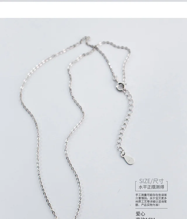 Trusta Женская мода 925 пробы серебряные ювелирные изделия полые сердце кулон короткое 37 см ожерелье милый подарок девушки леди DS464