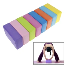 Блок йоги eva красочный пенопластовый блок кирпич Упражнение Фитнес-инструмент упражнения тренировка блок для растяжки тела формирование здоровья обучение