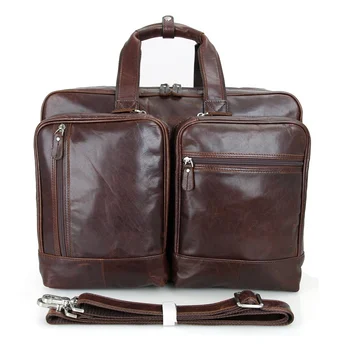 

J.M.D Guarantee Genuine Leather Briefcases Men's Laptop Bag For Man Top Handler Handbag 7343C