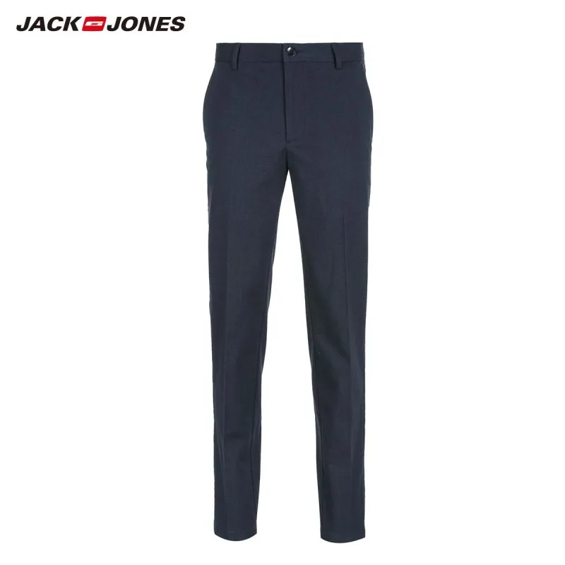 JackJones мужские хлопковые деловые повседневные брюки E | 218414511 - Цвет: MIDNIGHT