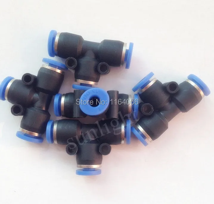100 Pz/Lotto Pe4 Pneumatico Da 4Mm A 4Mm T Tipo One Touch Push In Raccordi Rapidi