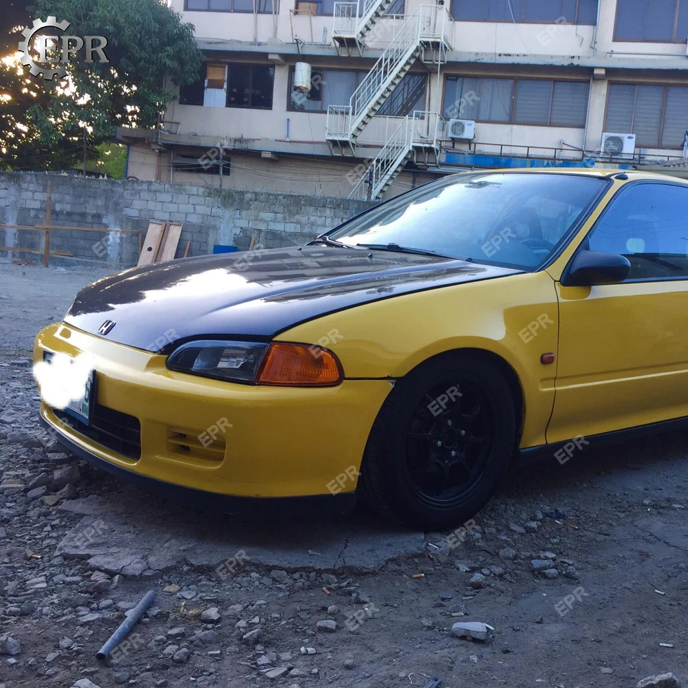Капот из углеродного волокна для Honda EG Civic (1992 1995) 4 двери OEM Стиль FRP/стекловолокна