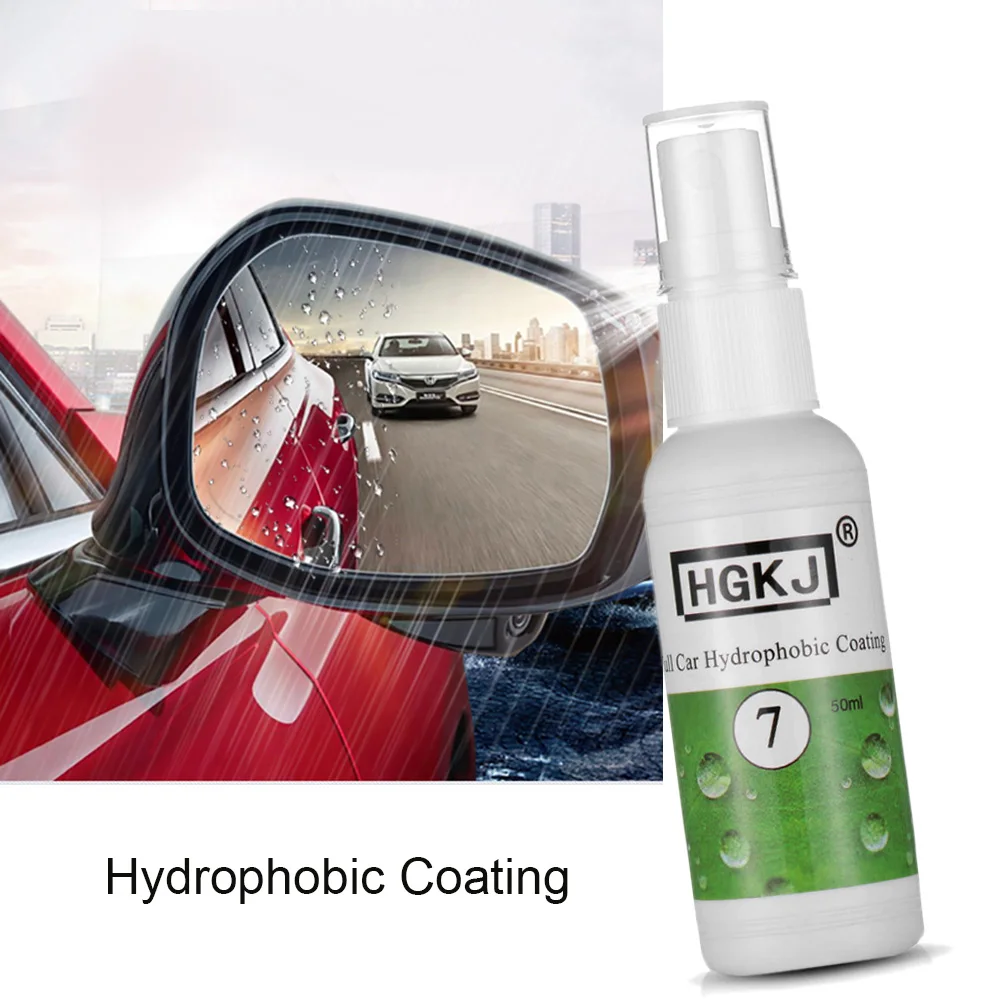 HGKJ Full 50ml car hydrophobic coating Water Repellent windshield paint Care waterproof rainproof protect for paint/headlight
