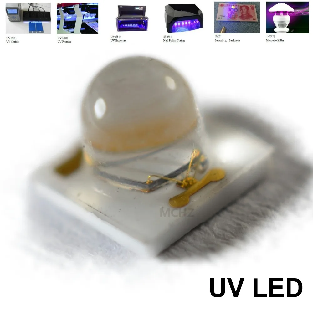 

240PCS HONGLI Replace CREE LG 3535 1-2W UVA UVB UVC LED 390-395-400NM