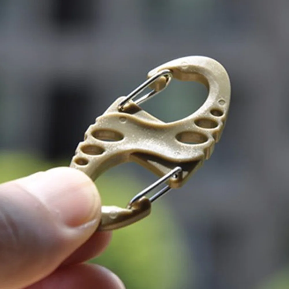 8 نوع أجوف نمط ظهره رفع مشبك البلاستيك الصلب سلسلة حلقة التسلق في الهواء الطلق التخييم اكسسوارات تسلق هوك 8 نوع أجوف نمط ظهره رفع مشبك البلاستيك الصلب سلسلة حلقة التسلق في الهواء الطلق التخييم اكسسوارات تسلق هوك