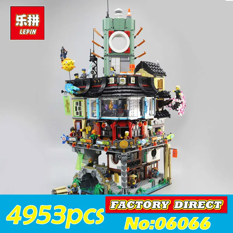 

In stock Lepin 06066 4953 pcs legod Ninjago City Masters of Spinjitzu series Building Blocks Bricks Toys for children 70620