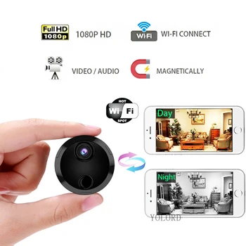 

Mini Camera Wifi 1080P IP Outdoor Night Vision Phone APP Remote Monitor Wireless Small Car Camcorder DV Motion Detection 64G