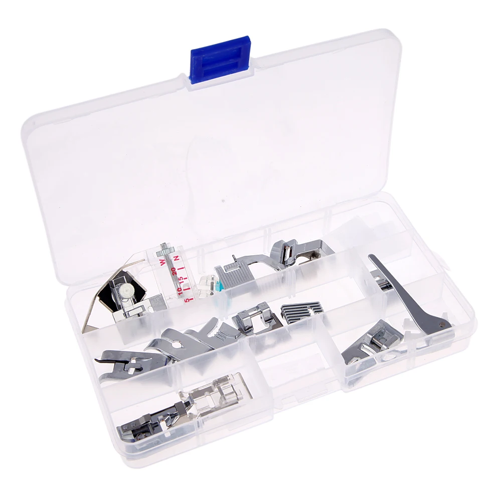 15pcs Domestic Sewing Machine Presser Foot Feet Kit Set