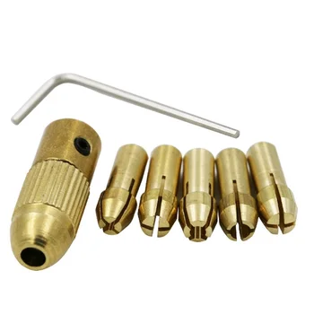 

7 Pcs High Quality Best Price 0.5-3mm Small Electric Drill Bit Collet Micro Twist Drill Chuck Set