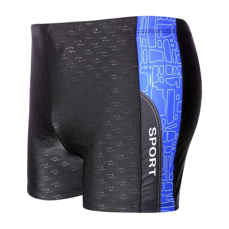

Swimming Trunk Men Polyester Spandex Patchwork Quick-dry Swimming Shorts Boxers Bathing Suit Water Sports Surf Board Wear