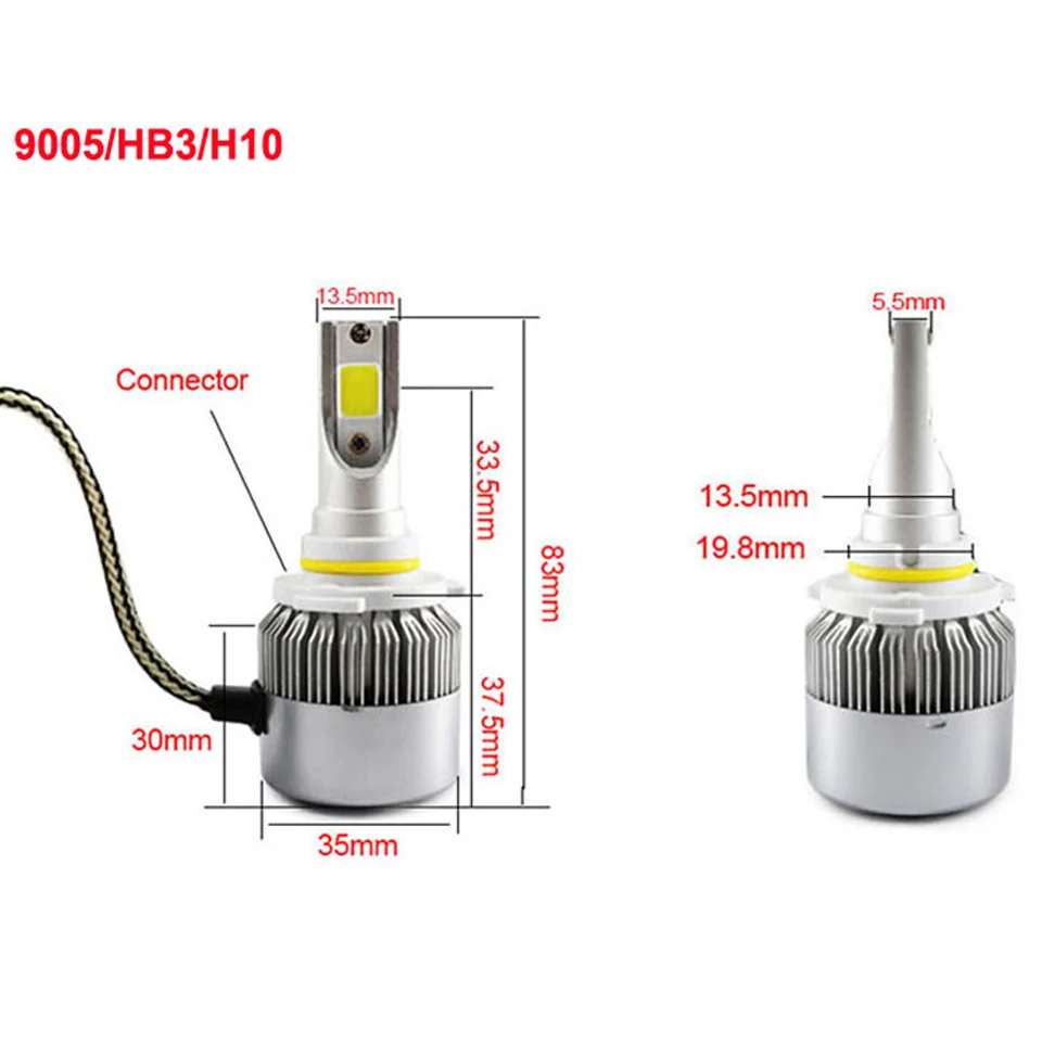 SPEVERT 110W 20000LM D1S/D3S D2S/D4S H1 H7 H8/H9/H11 H15 H4 с двумя типами света COB Светодиодный фар Лампочки с ампулой сверхъяркий налобный фонарь 6000K