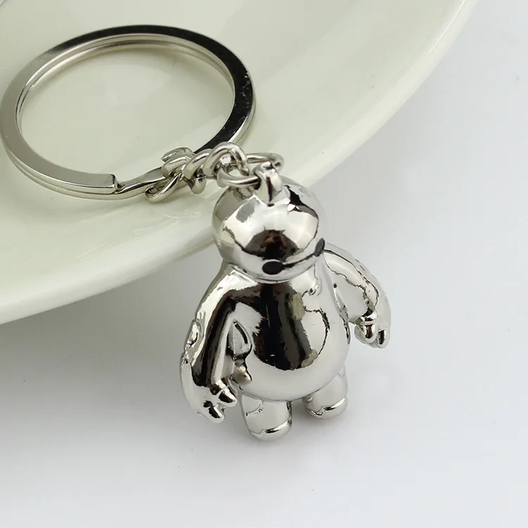Металлический большой герой 6 baymax брелок с героями мультфильмов корпус зверя Baymax