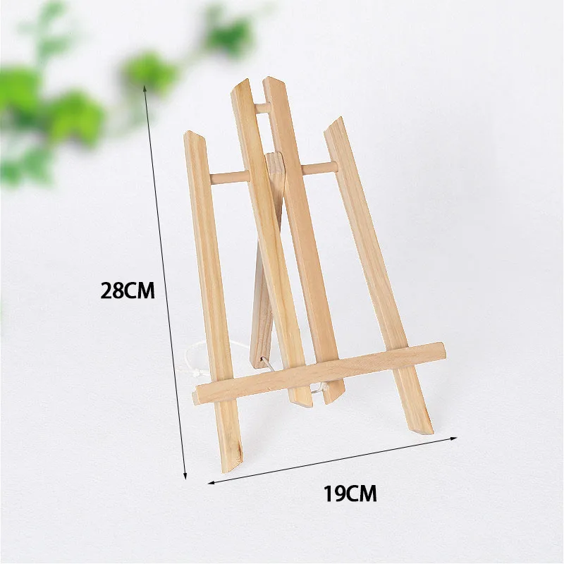 2pcs/Set 28*19cm Mini Artist Wooden Easel Wood Wedding Table for Party Decoration Card Stand Display Holder