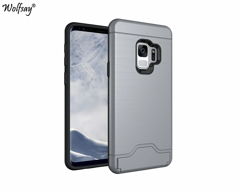 Чехол Wolfsay для samsung Galaxy S9 чехол 5 77 &quotматовый ПК + мягкий из ТПУ 2018 G960F слот карт Funda |