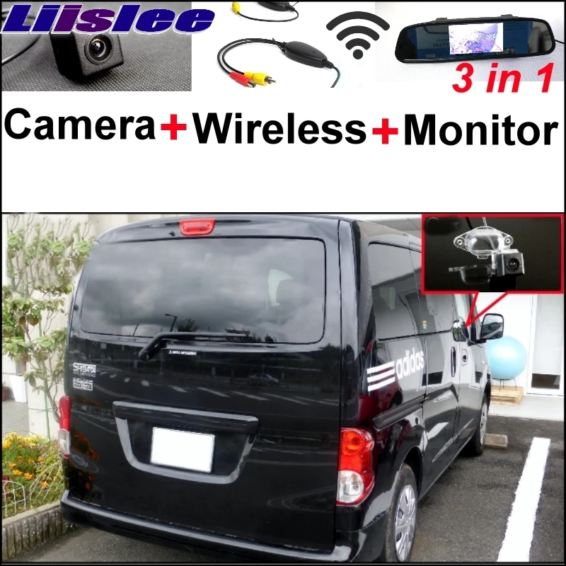 

Liislee 3 in1 Rear View Special Camera + Wireless Receiver + Mirror Monitor Easy Back Up Parking System For Mitsubishi Delica