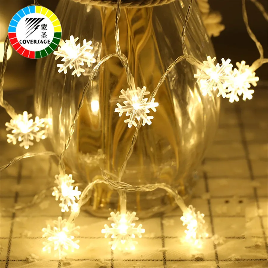 Coversage 10M 100 Leds Fairy String Garland Christmas Tree Curtain Snow Outdoor Decorative Curtain Lights Luces Led Navidad Coversage 10M 100 Leds Fairy String Garland Christmas Tree Curtain Snow Outdoor Decorative Curtain Lights Luces Led Navidad