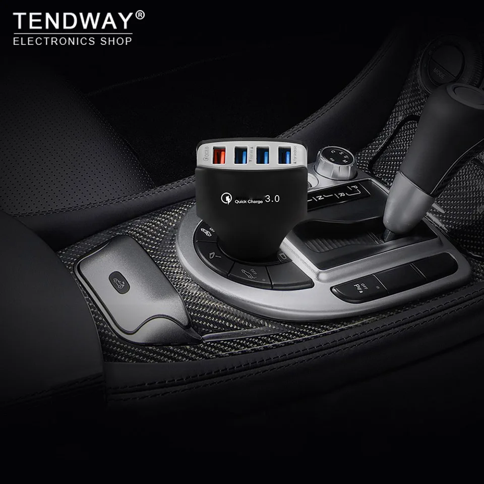 

Tendway Car USB Charger Qc 3.0 2.0 Auto Multi USB Qi Fast Charger Quick Charge Mobile Phone Car Charger for iPhone Samsung