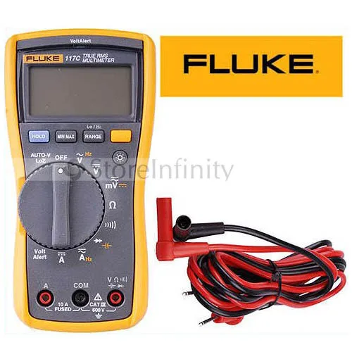 Мультиметр Fluke 117C HAVC VoltAlert с подсветкой 117 True RMS бесплатная доставка|true rms|fluke