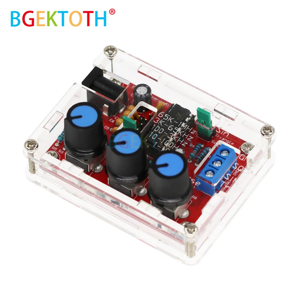 Функциональный генератор сигналов DIY Kit треугольный выход 1 Гц МГц Регулируемая