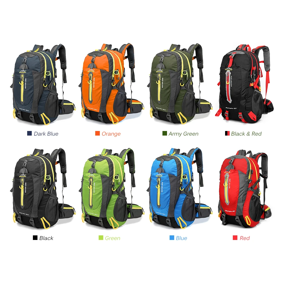 Waterproof Climbing Backpack Rucksack 40L Outdoor Sports Bag Travel Backpack Camping Hiking Backpack Women Trekking Bag For Men