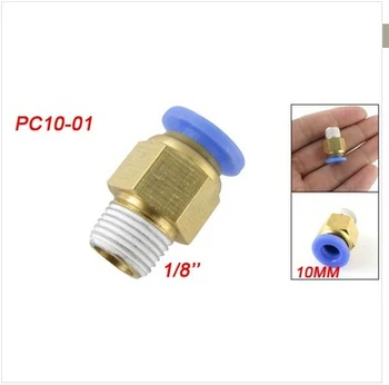 

Free Shipping 50PCS A Lot 10mm x 1/8'' Push In Male Run Pneumatic Quick Fittings PC10-01