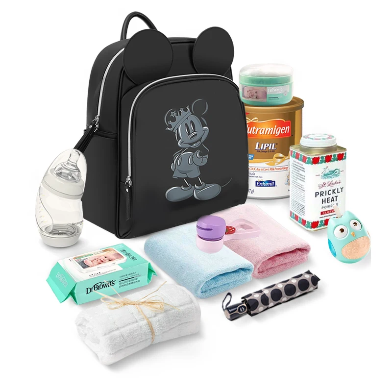 Disney 4 Style Waterproof Material Mummy Diaper Bag Multi Function