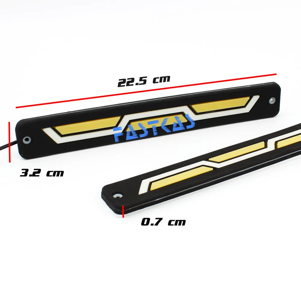 СВЕТОДИОДНЫЙ DRL Дневной ходовой светильник водонепроницаемый белый желтый Дневной светильник противотуманный светильник поворотный сигнал гибкий автомобильный ходовой светильник