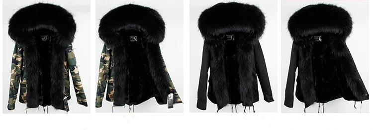 Новинка, зимняя женская куртка, пальто с натуральным мехом, Повседневная модная парка, женская, брендовая, отстегивающаяся, 3 в 1, короткая, с капюшоном, верхняя одежда, толстая, теплая